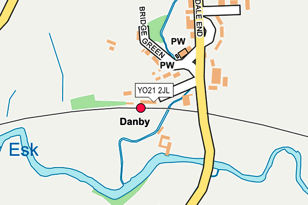 YO21 2JL map - OS OpenMap – Local (Ordnance Survey)