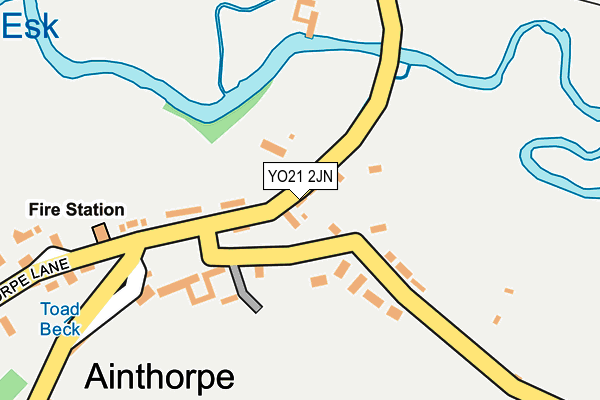 YO21 2JN map - OS OpenMap – Local (Ordnance Survey)