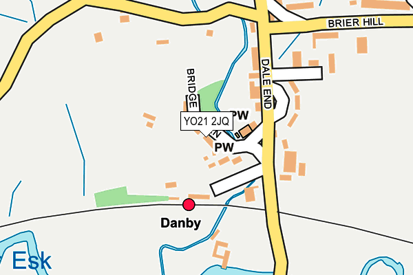 YO21 2JQ map - OS OpenMap – Local (Ordnance Survey)