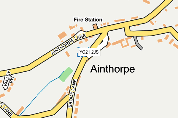 YO21 2JS map - OS OpenMap – Local (Ordnance Survey)