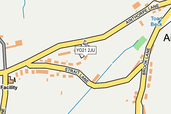 YO21 2JU map - OS OpenMap – Local (Ordnance Survey)