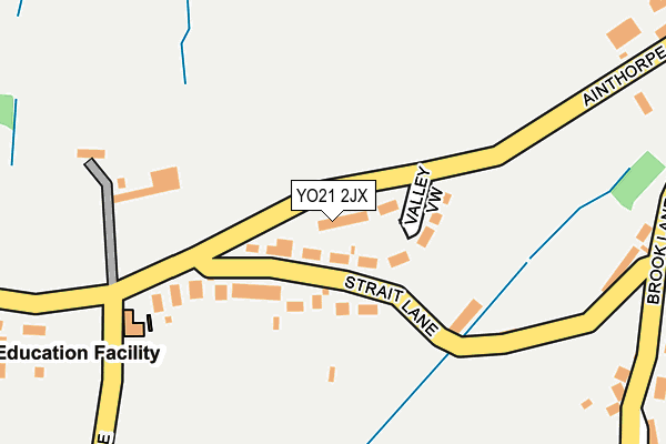 YO21 2JX map - OS OpenMap – Local (Ordnance Survey)