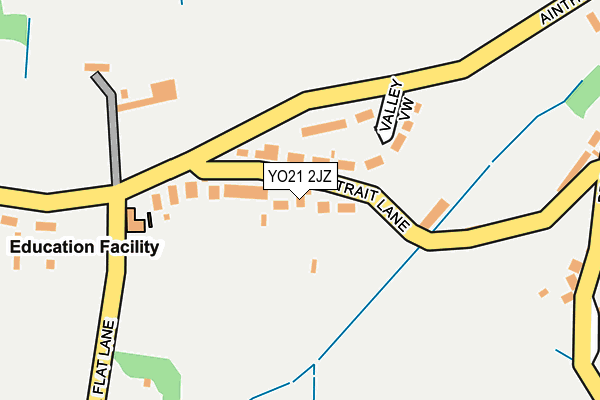 YO21 2JZ map - OS OpenMap – Local (Ordnance Survey)