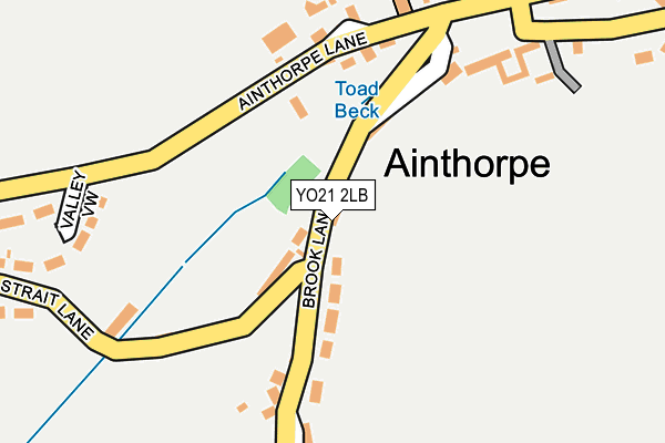 YO21 2LB map - OS OpenMap – Local (Ordnance Survey)