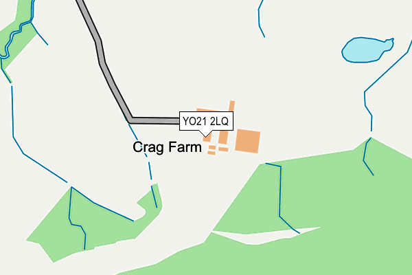 YO21 2LQ map - OS OpenMap – Local (Ordnance Survey)