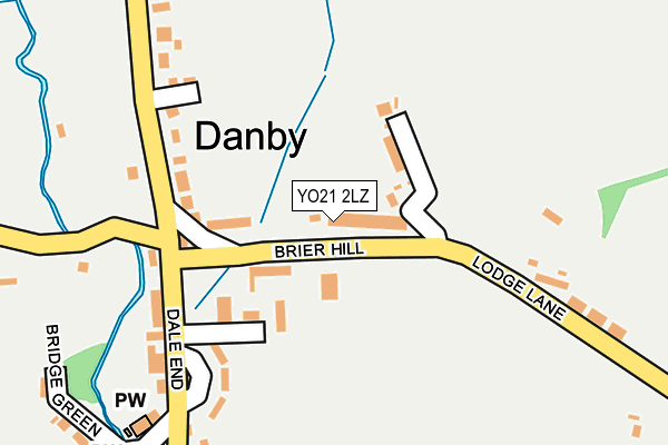 YO21 2LZ map - OS OpenMap – Local (Ordnance Survey)