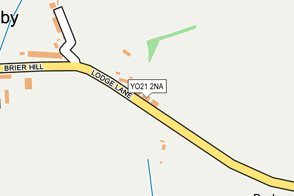 YO21 2NA map - OS OpenMap – Local (Ordnance Survey)