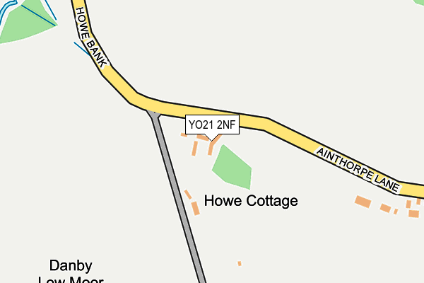 YO21 2NF map - OS OpenMap – Local (Ordnance Survey)