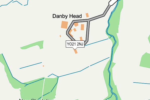 YO21 2NJ map - OS OpenMap – Local (Ordnance Survey)