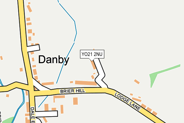 YO21 2NU map - OS OpenMap – Local (Ordnance Survey)