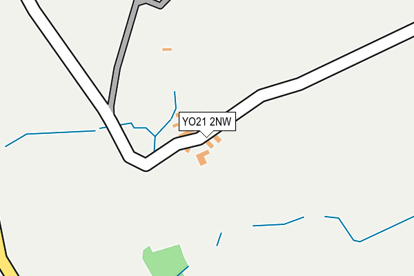 YO21 2NW map - OS OpenMap – Local (Ordnance Survey)