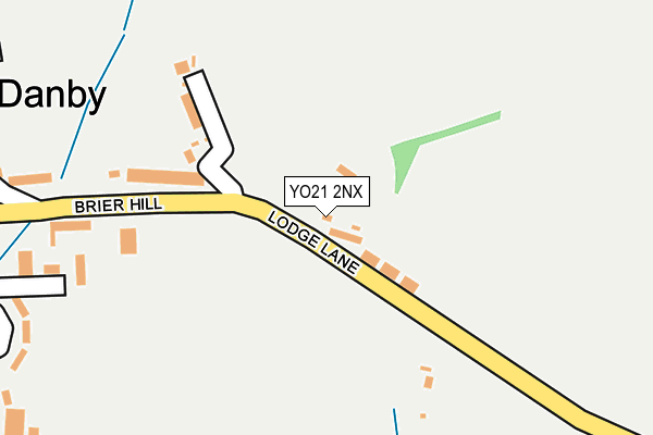 YO21 2NX map - OS OpenMap – Local (Ordnance Survey)