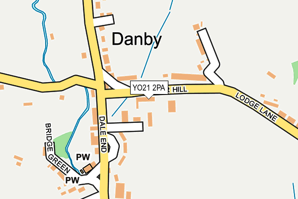 YO21 2PA map - OS OpenMap – Local (Ordnance Survey)