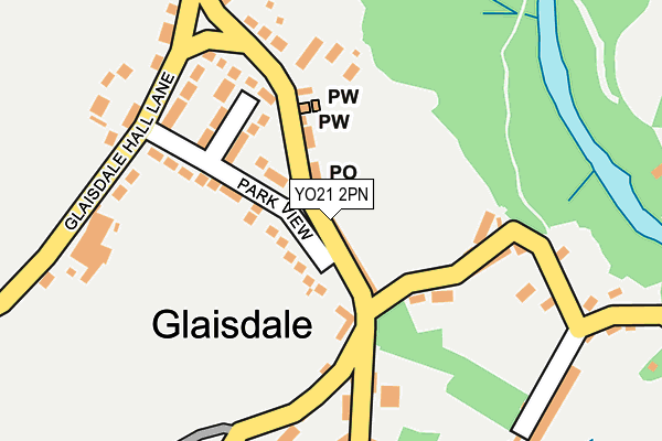 YO21 2PN map - OS OpenMap – Local (Ordnance Survey)