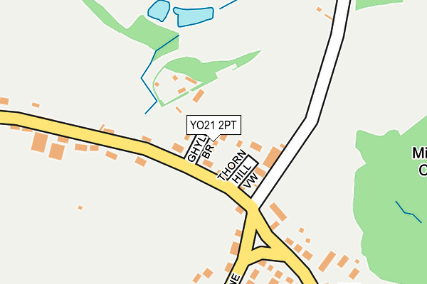 YO21 2PT map - OS OpenMap – Local (Ordnance Survey)