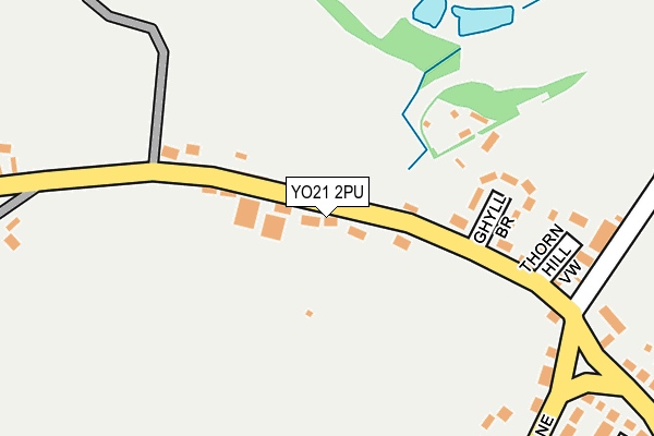 YO21 2PU map - OS OpenMap – Local (Ordnance Survey)