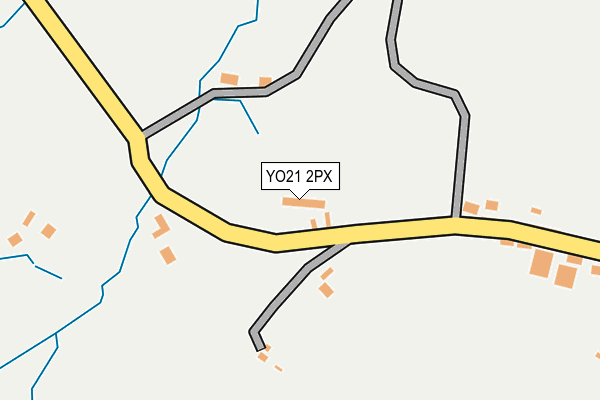 YO21 2PX map - OS OpenMap – Local (Ordnance Survey)