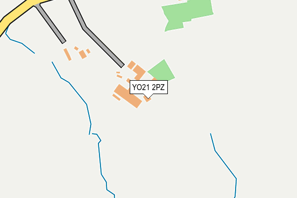 YO21 2PZ map - OS OpenMap – Local (Ordnance Survey)