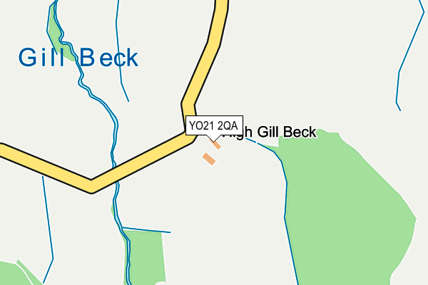 YO21 2QA map - OS OpenMap – Local (Ordnance Survey)
