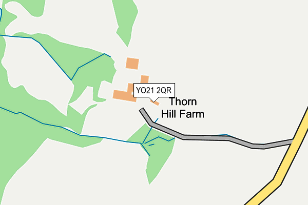 YO21 2QR map - OS OpenMap – Local (Ordnance Survey)