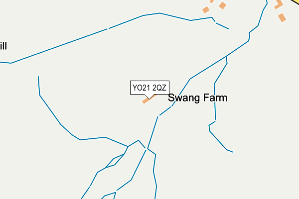 YO21 2QZ map - OS OpenMap – Local (Ordnance Survey)