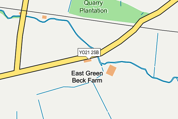 YO21 2SB map - OS OpenMap – Local (Ordnance Survey)