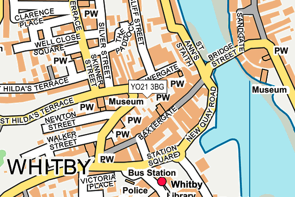 YO21 3BG map - OS OpenMap – Local (Ordnance Survey)