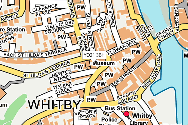 YO21 3BH map - OS OpenMap – Local (Ordnance Survey)