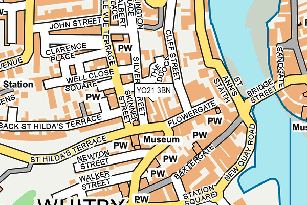 YO21 3BN map - OS OpenMap – Local (Ordnance Survey)