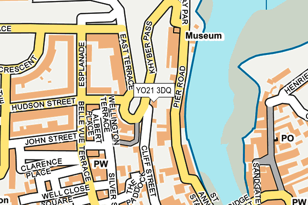 YO21 3DQ map - OS OpenMap – Local (Ordnance Survey)