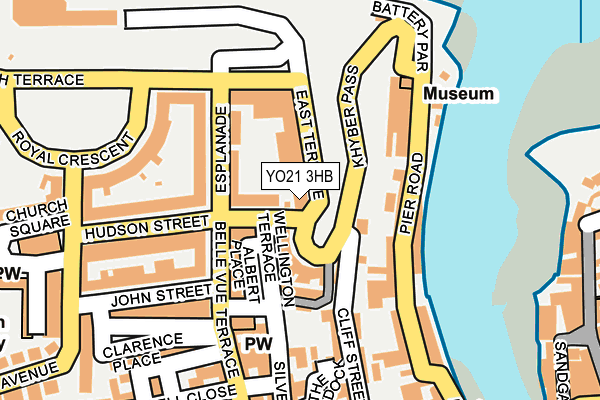 YO21 3HB map - OS OpenMap – Local (Ordnance Survey)