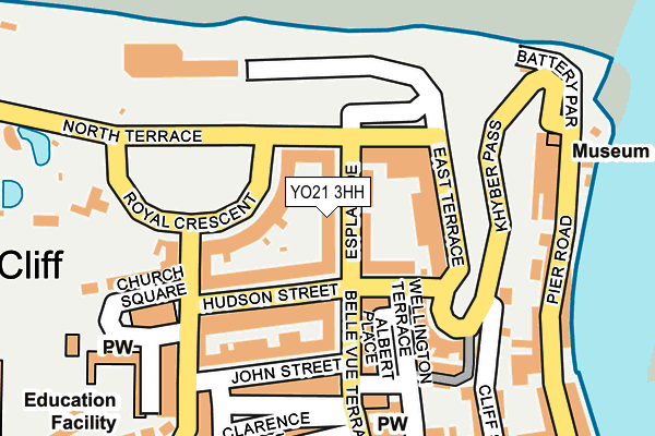 YO21 3HH map - OS OpenMap – Local (Ordnance Survey)