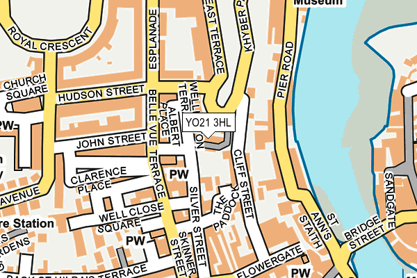 YO21 3HL map - OS OpenMap – Local (Ordnance Survey)