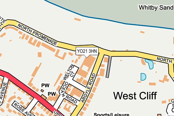 YO21 3HN map - OS OpenMap – Local (Ordnance Survey)