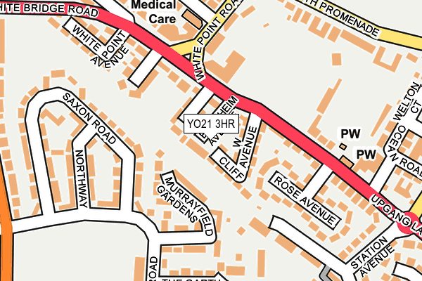 YO21 3HR map - OS OpenMap – Local (Ordnance Survey)