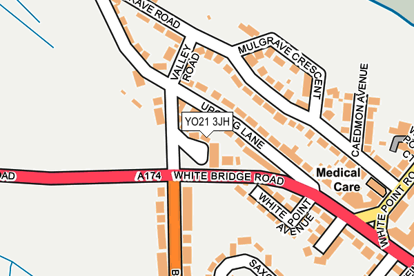 YO21 3JH map - OS OpenMap – Local (Ordnance Survey)