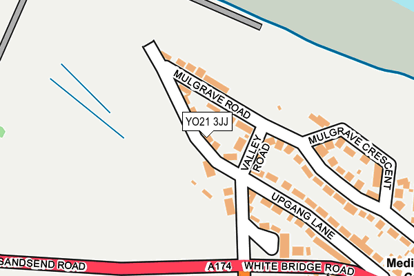 YO21 3JJ map - OS OpenMap – Local (Ordnance Survey)