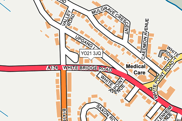 YO21 3JQ map - OS OpenMap – Local (Ordnance Survey)