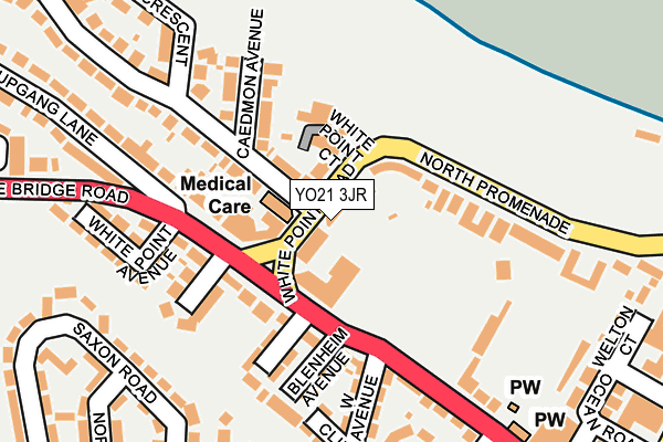 YO21 3JR map - OS OpenMap – Local (Ordnance Survey)