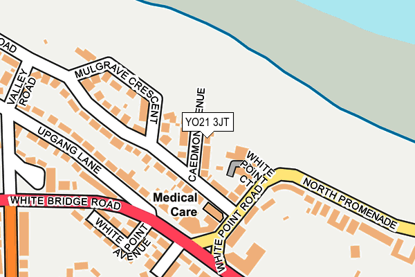 YO21 3JT map - OS OpenMap – Local (Ordnance Survey)