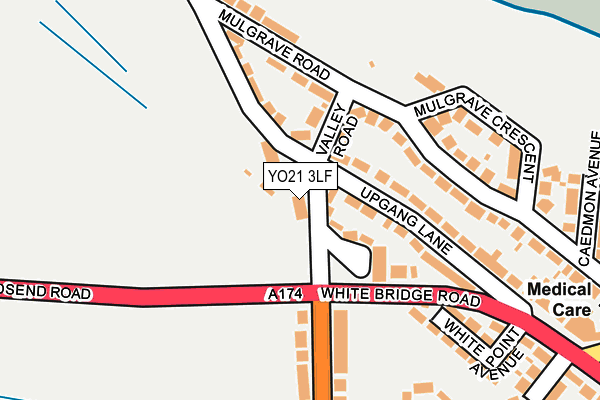 YO21 3LF map - OS OpenMap – Local (Ordnance Survey)