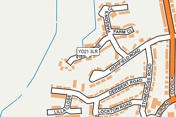 YO21 3LR map - OS OpenMap – Local (Ordnance Survey)