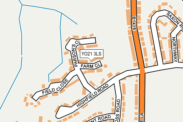 YO21 3LS map - OS OpenMap – Local (Ordnance Survey)