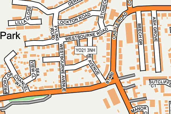 YO21 3NH map - OS OpenMap – Local (Ordnance Survey)