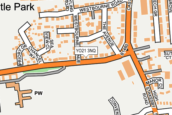 YO21 3NQ map - OS OpenMap – Local (Ordnance Survey)