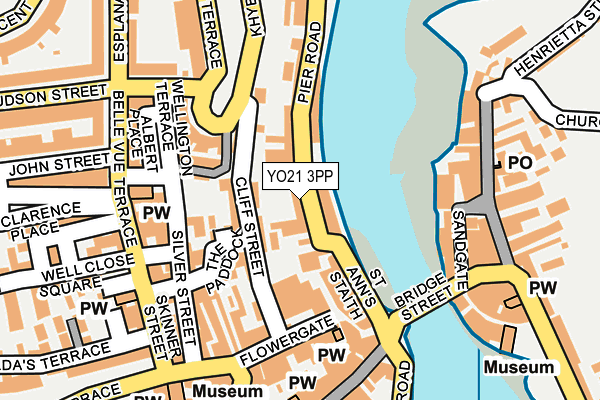 YO21 3PP map - OS OpenMap – Local (Ordnance Survey)