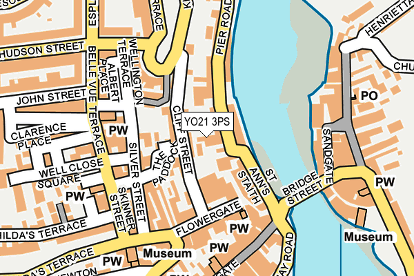 YO21 3PS map - OS OpenMap – Local (Ordnance Survey)