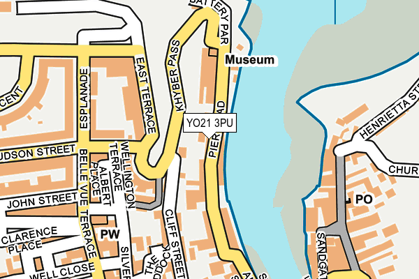 YO21 3PU map - OS OpenMap – Local (Ordnance Survey)