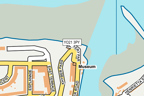 YO21 3PY map - OS OpenMap – Local (Ordnance Survey)