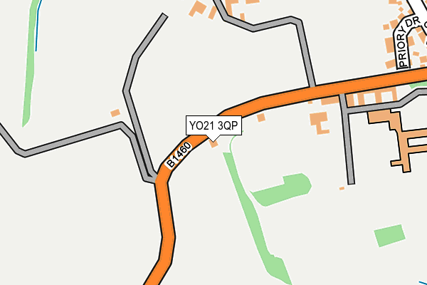YO21 3QP map - OS OpenMap – Local (Ordnance Survey)